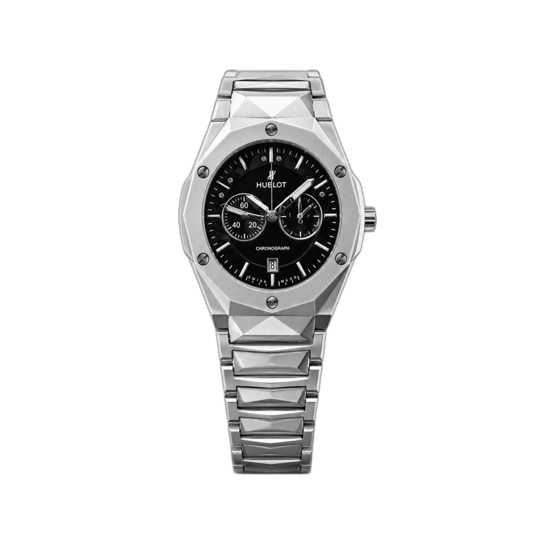 Hublot Classic Fusion Chronograph Silver Stainless Steel Watch