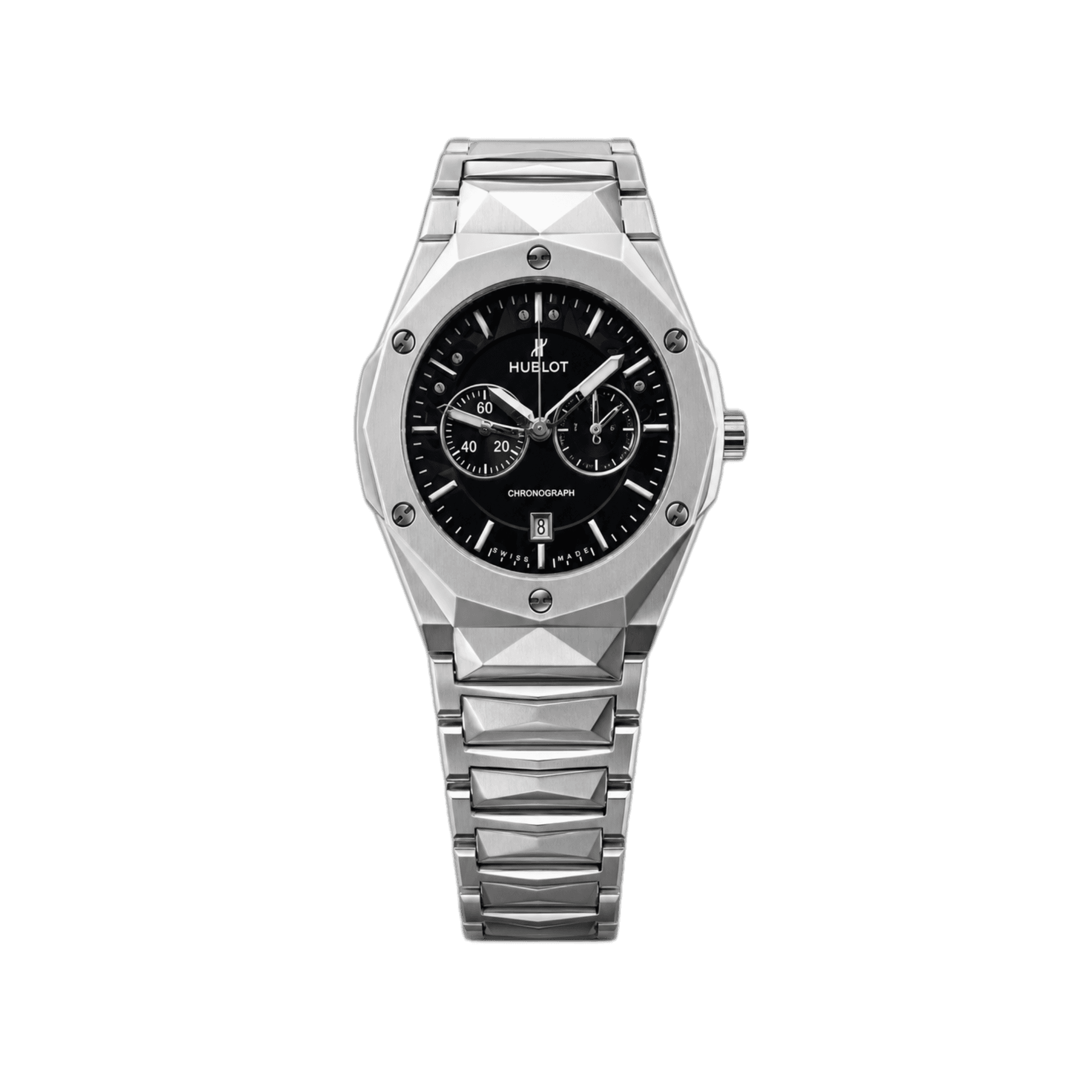 Hublot Classic Fusion Chronograph Silver Stainless Steel Watch
