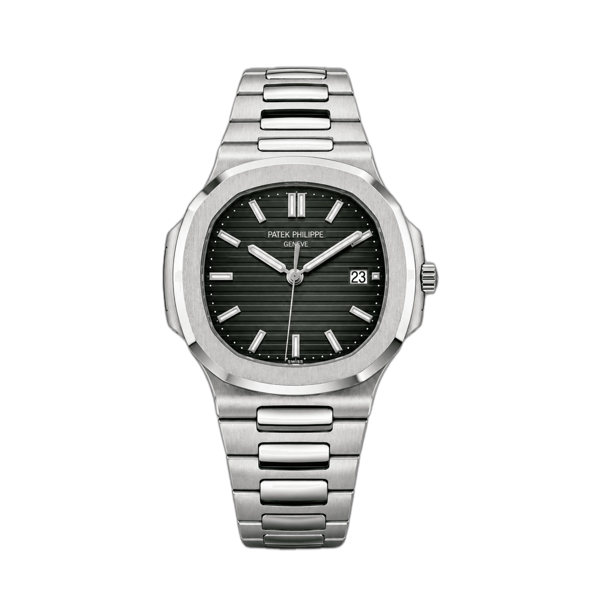 Patek Philippe Nautilus Green Dial Stainless Steel Automatic Watch